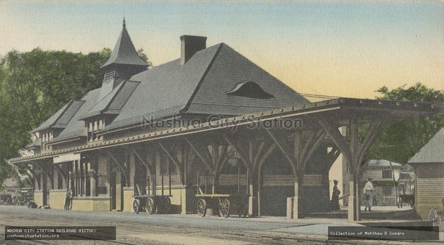 Postcard: Delaware & Hudson Railroad Depot, Fort Edward, New York